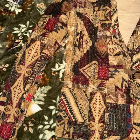 Ralph Lauren Lauren Jeans Co Western/AztecPatterned Cardigan Sweater Womens Med - Picture 4 of 5